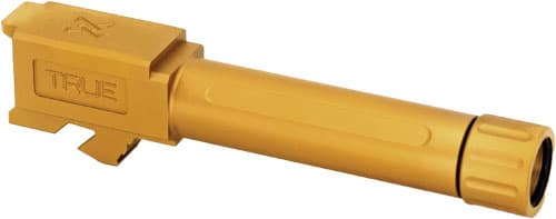 True Precision Glock 26 9mm Gold Threaded Barrel Suppressor Ready