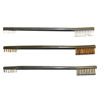 Otis FG316BP AP Brushes Variety Pack Multi-Caliber Universal Firearm 10" Long Bronze/Nylon/Stainless Steel Bristles 9 Per Pkg