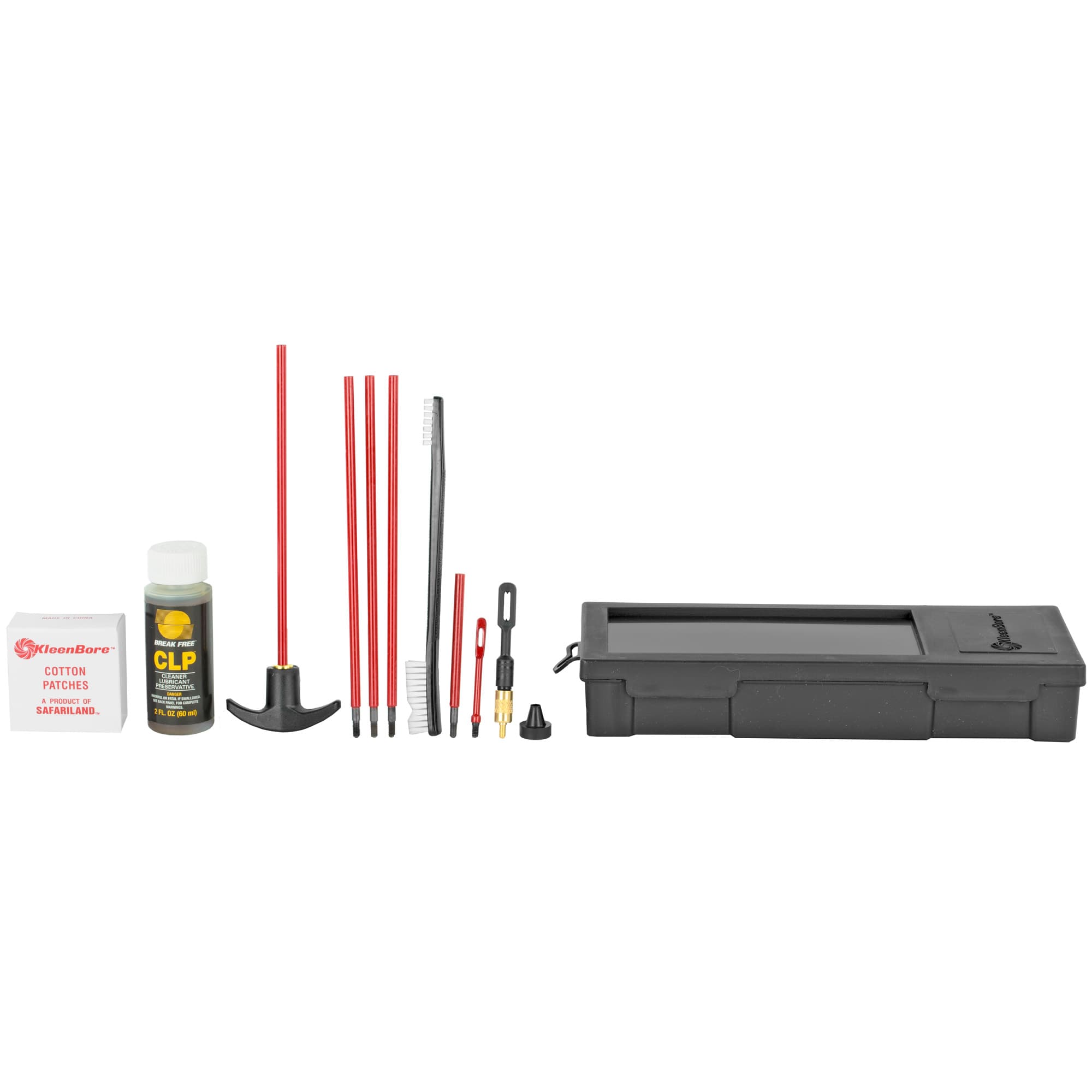 KleenBore Universal SAF-T-CLAD Cleaning Kit .22 Cal. - 12 ga Handgun Rifle Shotgun