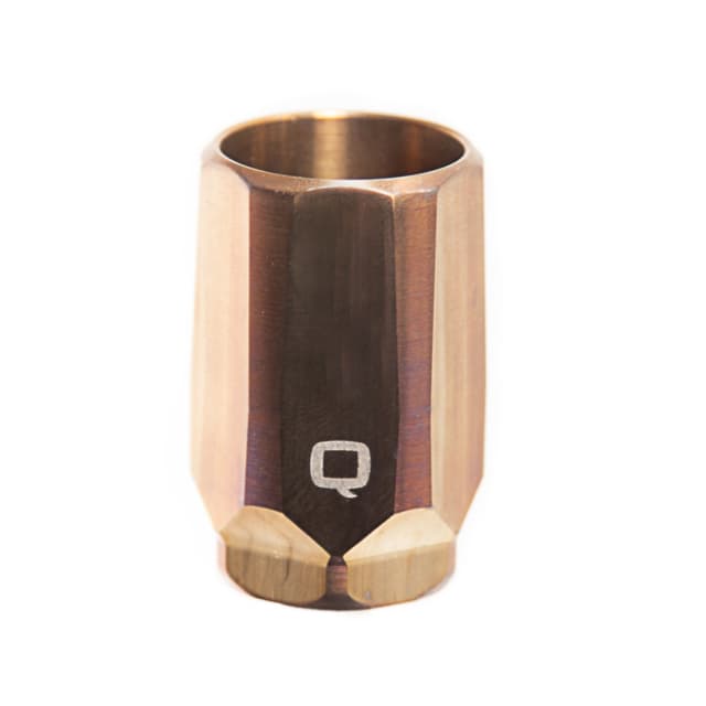 Q LLC Whistle Tip Blast Mitigation Device PVD Brass Finish 1.16 Inch Diameter