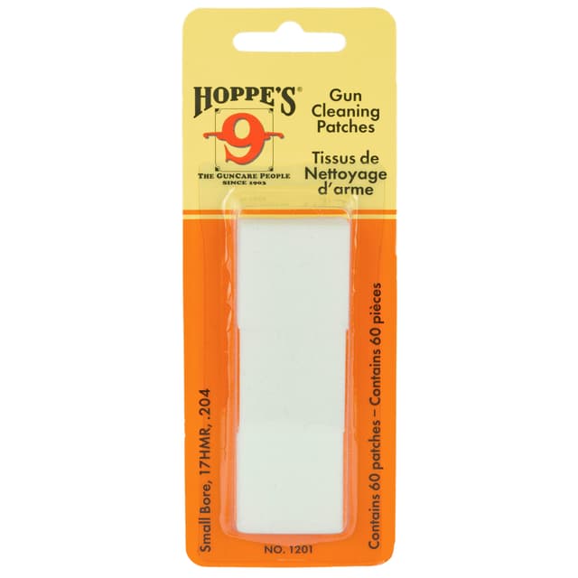 Hoppe's Patches Small Bore 17 HMR .204 Patches - 60/ct