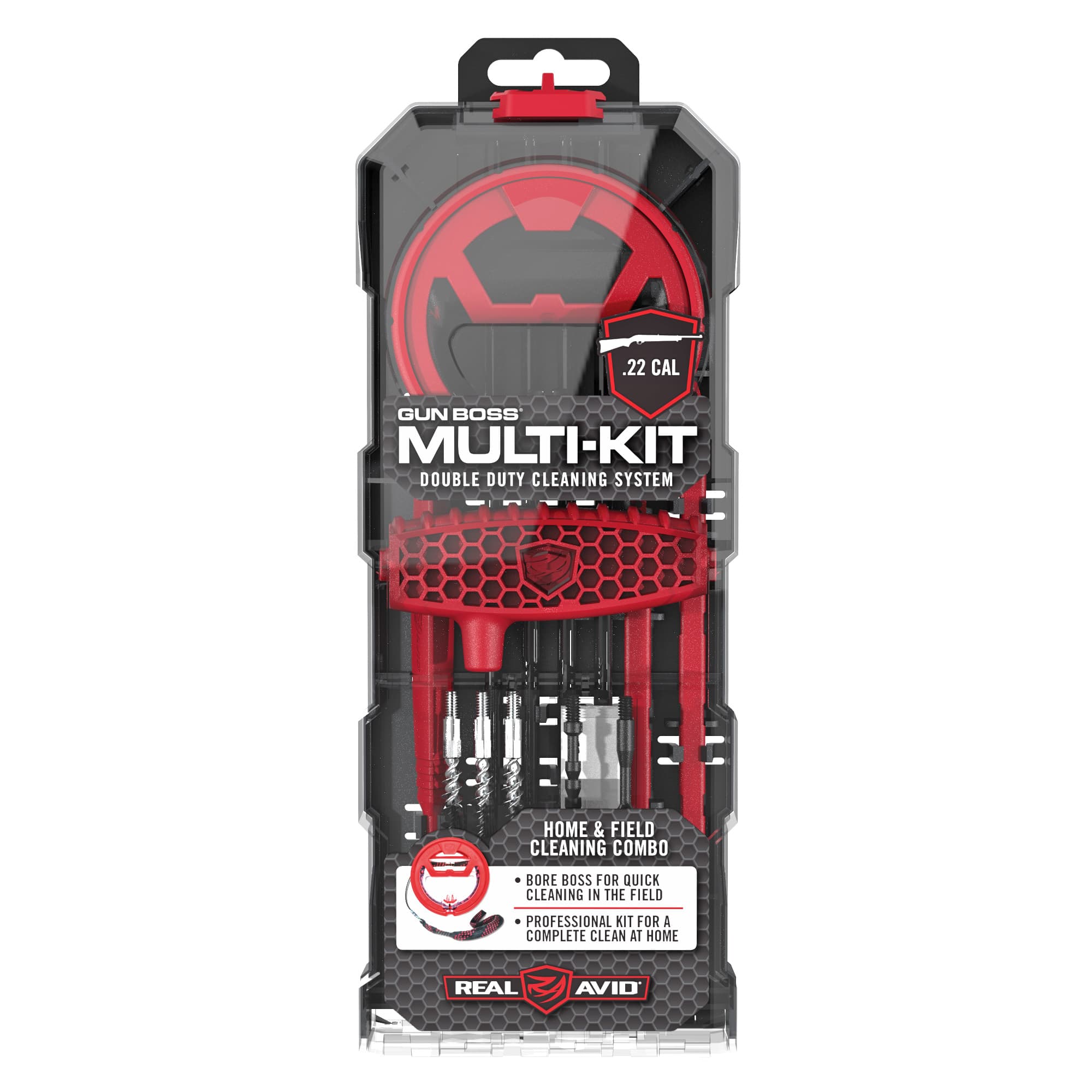 Real Avid Gun Boss Multi Kit .22 Caliber Cleaning Kit for Rifles