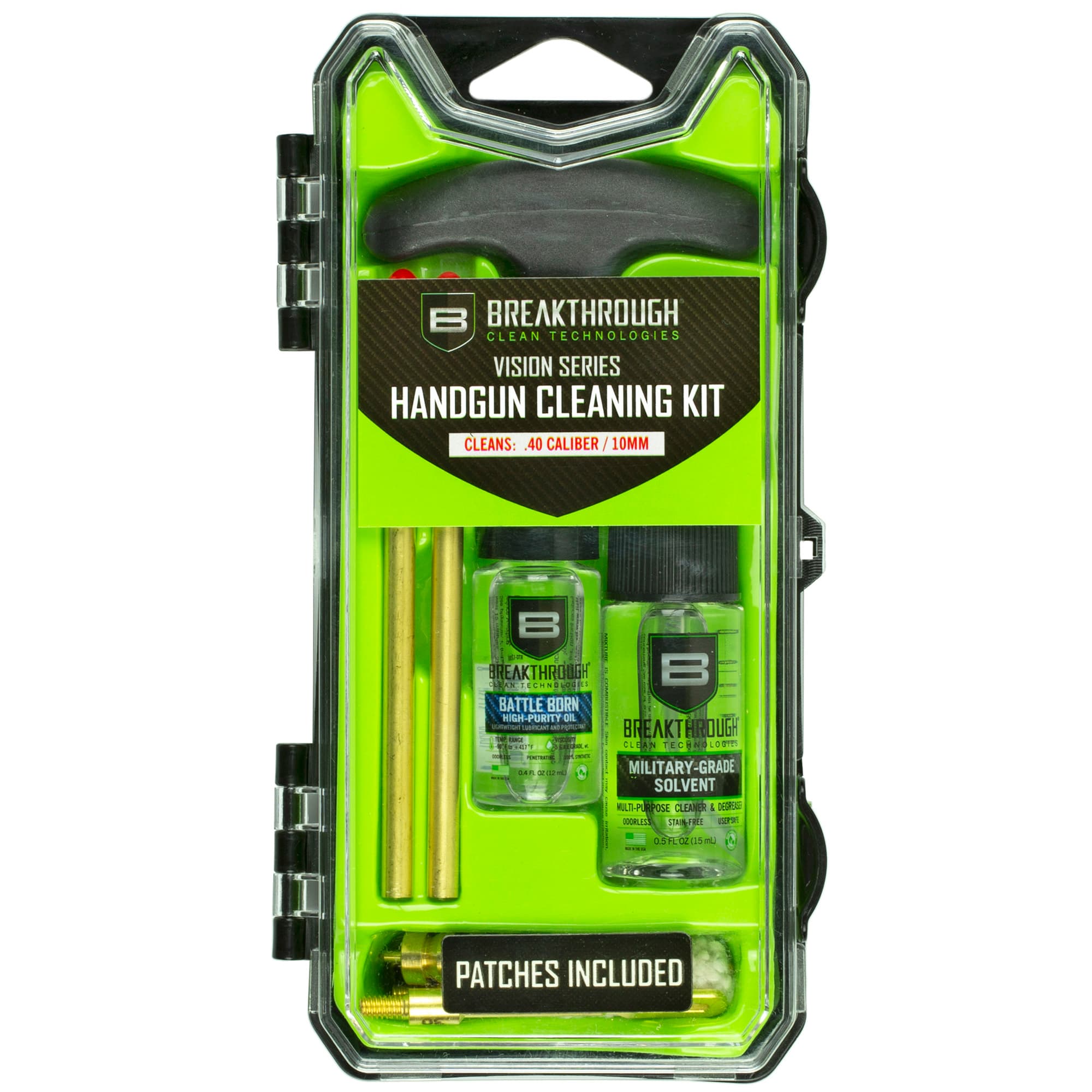 Breakthrough Clean Technologies Vision Series Pistol Cleaning Kit .40 Cal and 10mm