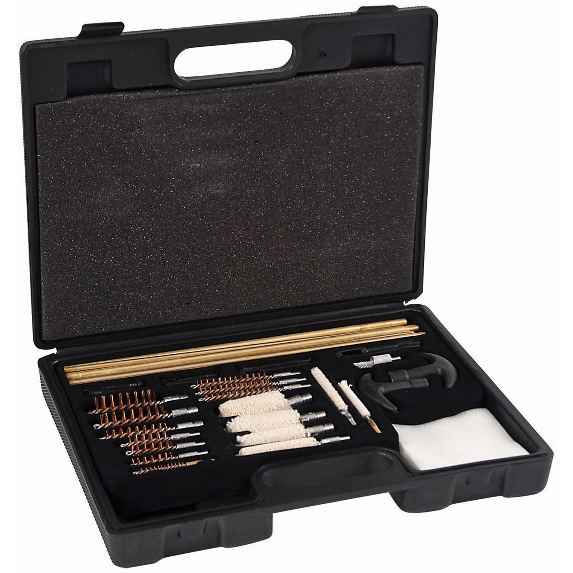 Allen Krome Universal Gun Cleaning Kit 35 Pieces with Brass Rods and Brushes