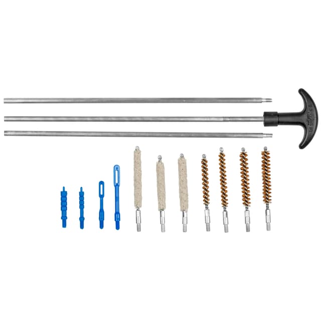 Gunmaster 14 Piece Universal Pistol Cleaning Kit in Re-usable Clamshell