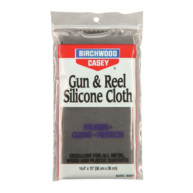Birchwood Casey 30001 Gun & Reel Silicone Cloth 100% Cotton Flannel 14.4" x 15"