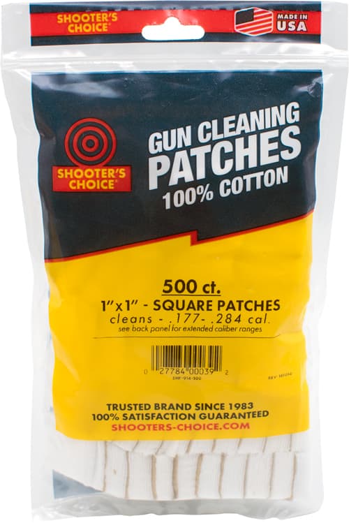 Otis 914500 Cleaning Patches  .177 - .284 Cal 1" Cotton 500 Per Pkg