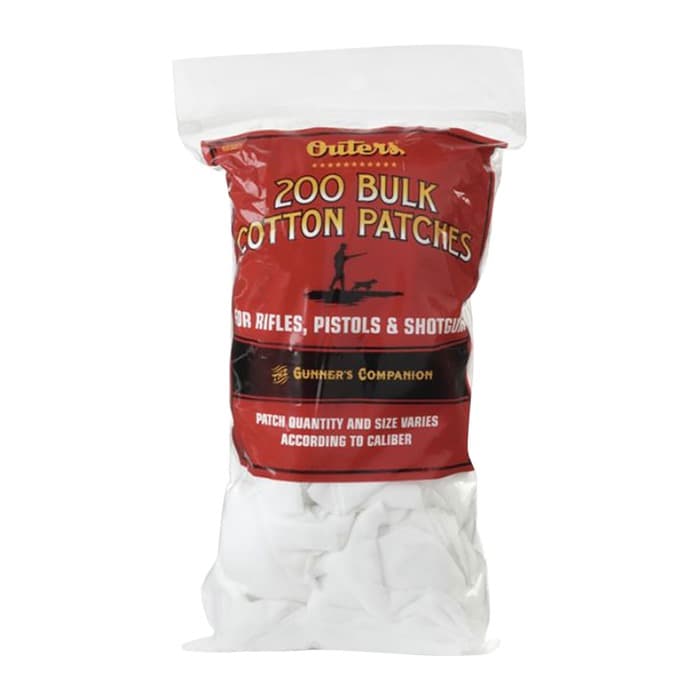Outers 42380 Cleaning Patches Rifle/Pistol/Shotgun Cotton 200 Patches
