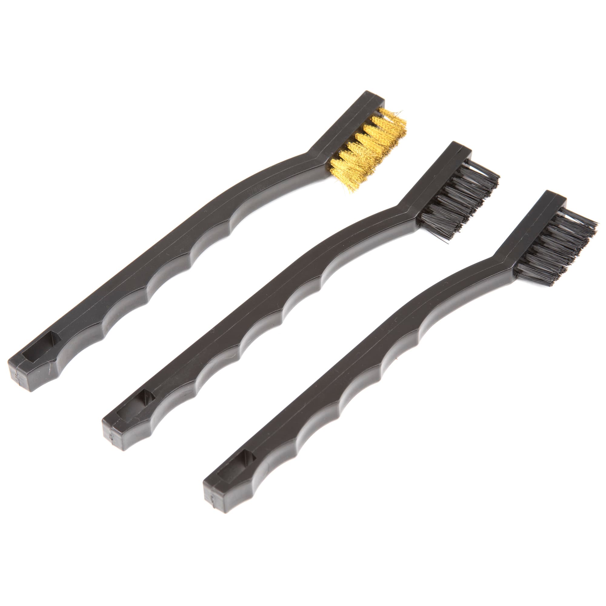 Remington 3 Piece Brush Set Bronze Bristle Nylon Bristle Gray Plastic Handle