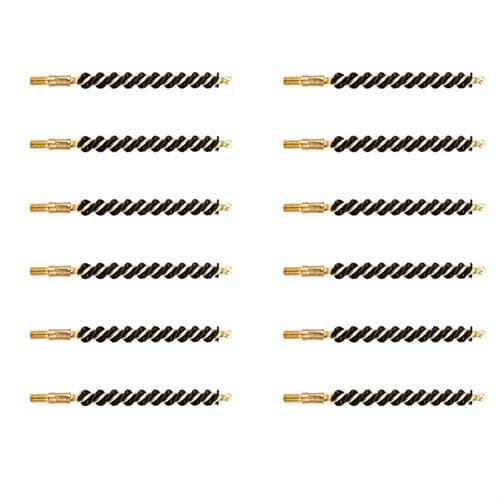 243/25 CALIBER HEAVY WEIGHT NYLON RIFLE BRUSH 12 PACK