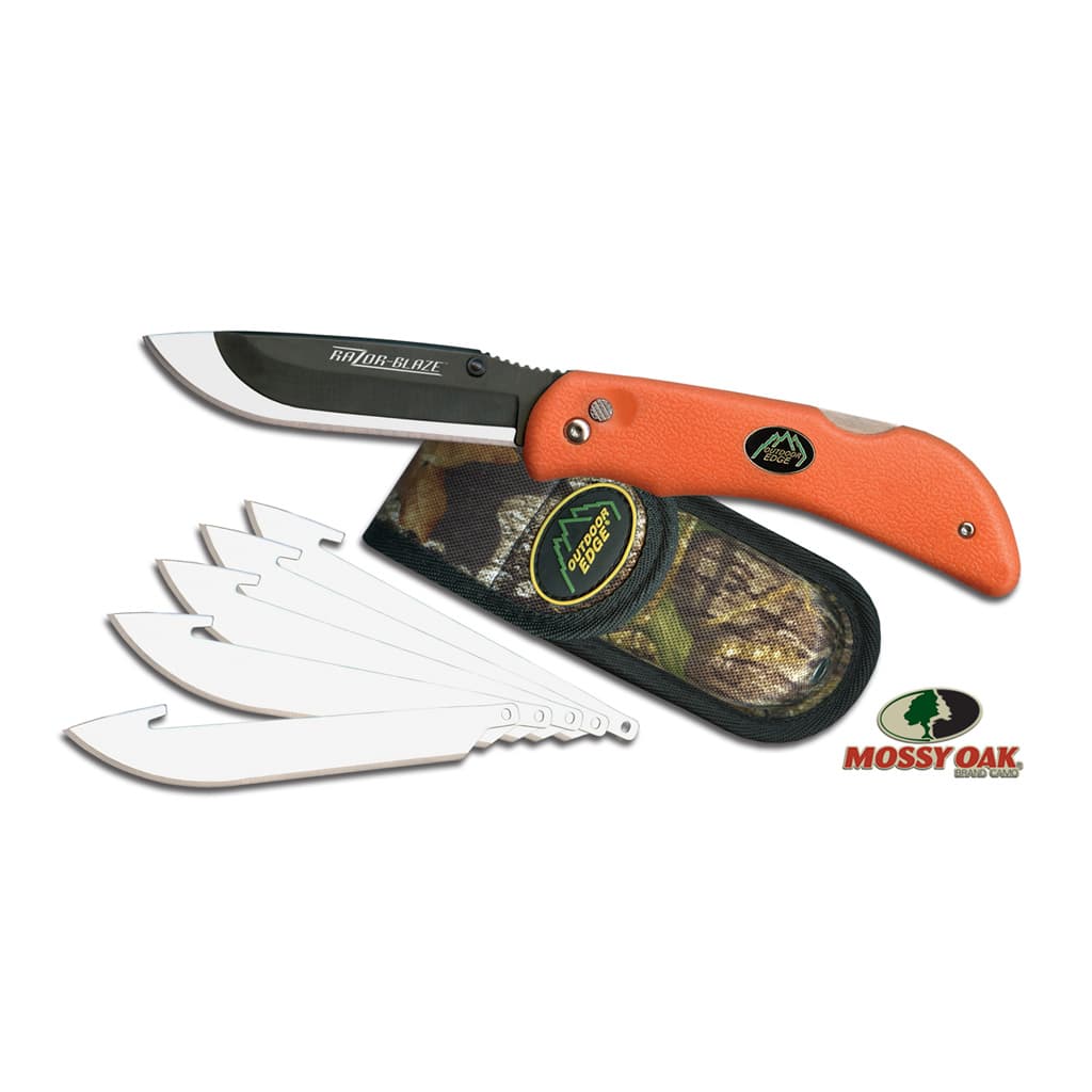 Outdoor Edge Razor-Blaze Knife Orange 6 Blades