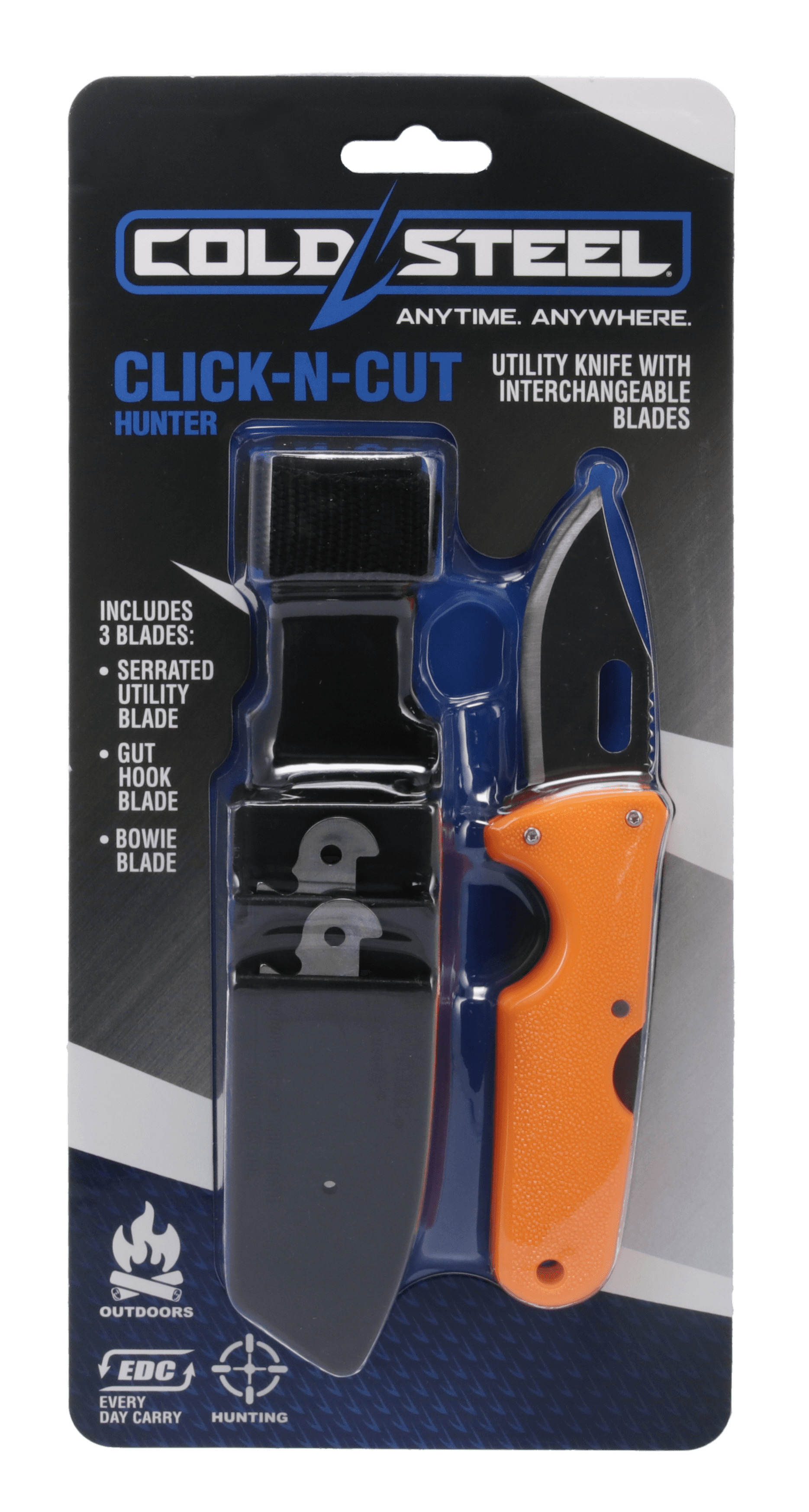 Cold Steel Click n Cut Hunter Knife 3 Blade