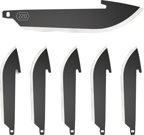 Outdoor Edge Drop Point Replacement Blades Black 2.2 in. 6 pk.