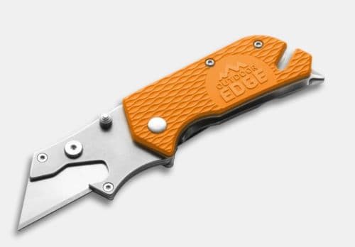 Outdoor Edge Utilipro Folding Utility Knife Orange