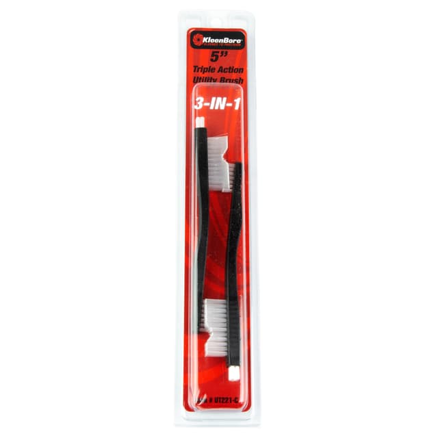 KleenBore UT221C Triple Action Utility Brush 5" Nylon 2 Pack