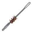 KleenBore A190PH Patch Holder Brush  .38/ .357/ 9mm Cal Handgun 8-32" Thread Phosphor Bronze Bristles