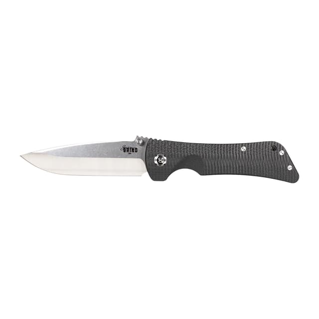 Southern Grind Bad Monkey Folding Knife 4 in. Drop Point Satin w/Black G10 Handle