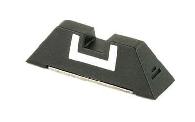 Glock, Oem Fixed Rear Sight 6.9mm, Polymer White Insert