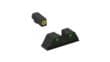 Meprolight Hyper-Bright Yellow Ring Front Green Rear Sights for Kimber Dasa Revolvers