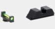 AmeriGlo Green Fiber Front Black Rear Glock Gen5 Sights 17 19 19X 26 34 45