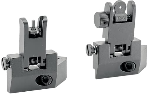 J&E Machine Tech Flip Up Front Rear Sight Ar Handgun Co-Witness Ready