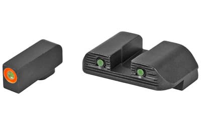 Glock OEM Night Sight Set Ameriglo .200 Front Sight Green Tritium Orange Outline
