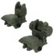 TacFire Ar-15 Same Plane Low Profile Pop Up Sights Od Green