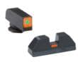 AmeriGlo Green Tritium Outline Orange Square Rear Sight for Glock Gen 1-4