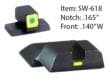 AmeriGlo CAP Night Sights for Smith and Wesson M P Shield Front Green LumiGreen Rear LumiGreen
