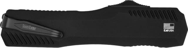 Kershaw 9000DE Livewire Automatic 3.45" OTF Spear Point Plain Black PVD CPM MagnaCut Steel Blade, Black Anodized Aluminum Handle