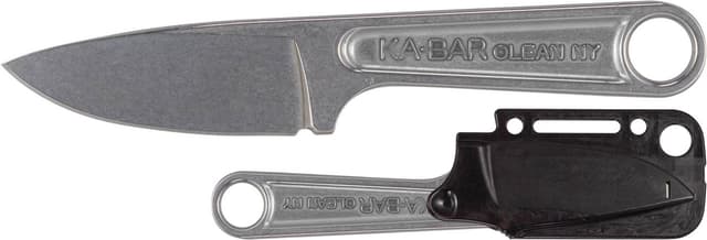 Ka-Bar Forged Wrench Fixed Knife 3" Drop Point Blade Silver
