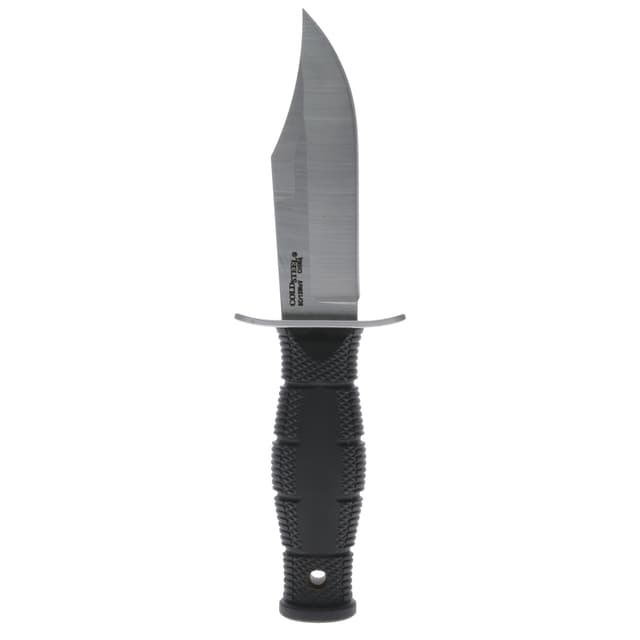 Cold Steel CS39LSAB Leatherneck  Mini 3.50" Fixed Clip Point Plain 8Cr13MoV SS Blade/3.25" Black Contoured Kray-Ex Handle Includes Sheath