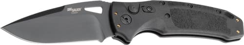 Hogue Sig Sauer K320A Nitron Automatic Folder Knife 3 1/2" Drop Point Blade Black