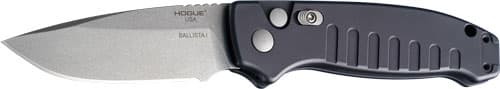 Hogue Ballista I Automated Folder Knife 3 1/2" Drop Point Blade Black