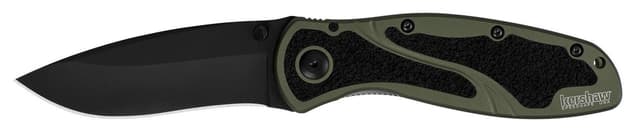 Kershaw Blur Folding Knife 3-2/5" Drop Point Blade Olive Drab