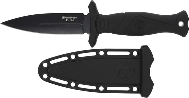 Smith & Wesson HRT Fixed Blade Boot Knife 4" Blade Black