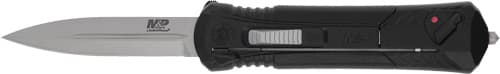 Smith & Wesson M&P Assisted OTF Knife 3-1/2" Spear Point Blade Black