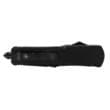 Templar Knife Small Black Rubber Knife 2-3/4" OTF Dagger Blade Semi Serrated Black