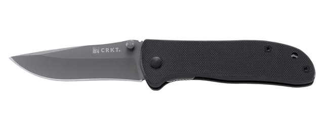 CRKT 6450K Drifter  2.88" Folding Plain Gray TiCN 8Cr14MoV SS Blade/Black G10 Handle Includes Pocket Clip