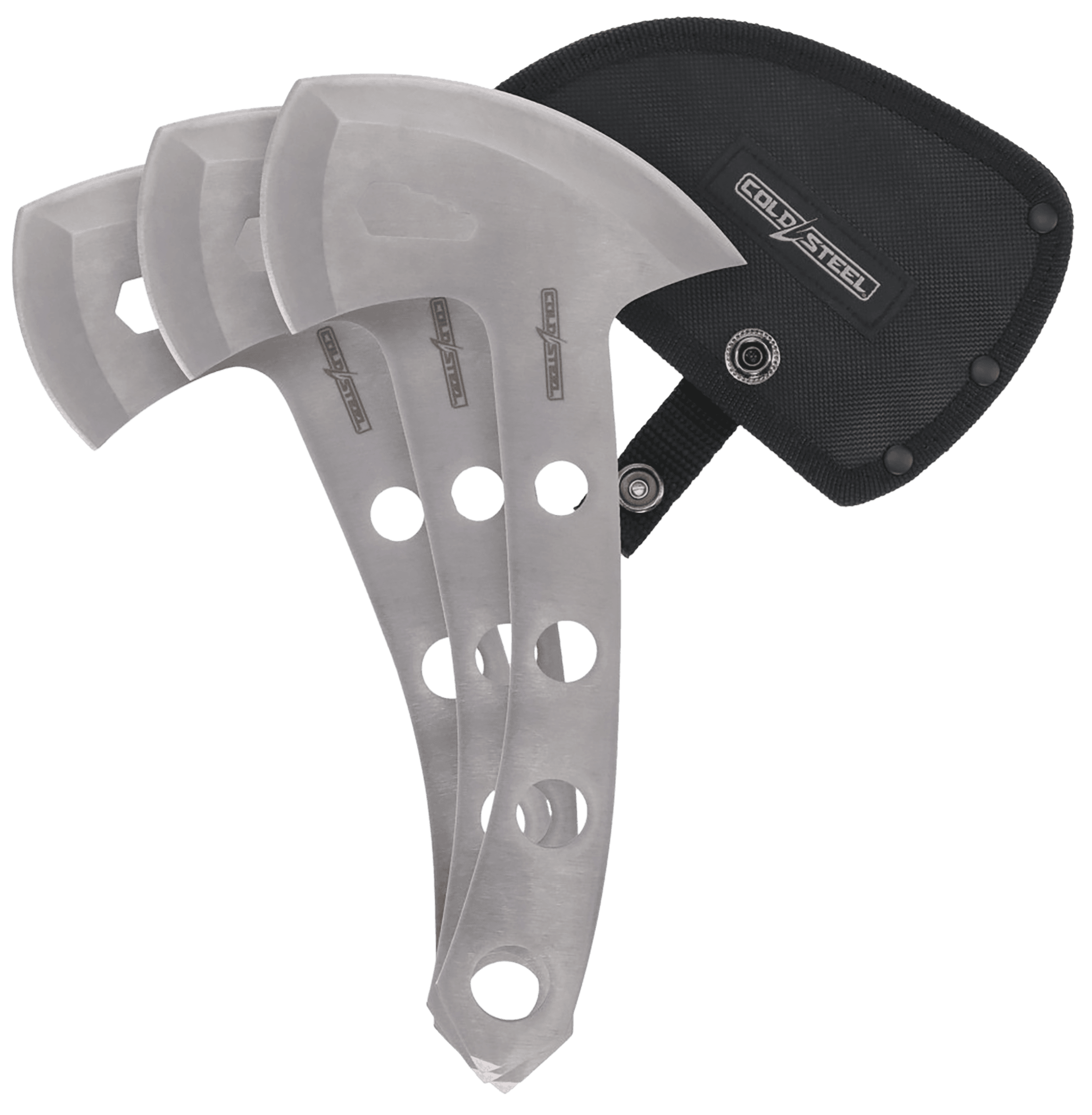 THROWING AXES / 5 BLADE / 9 OVERALL / 420SS / NYLON SHEATH (3 PACK)