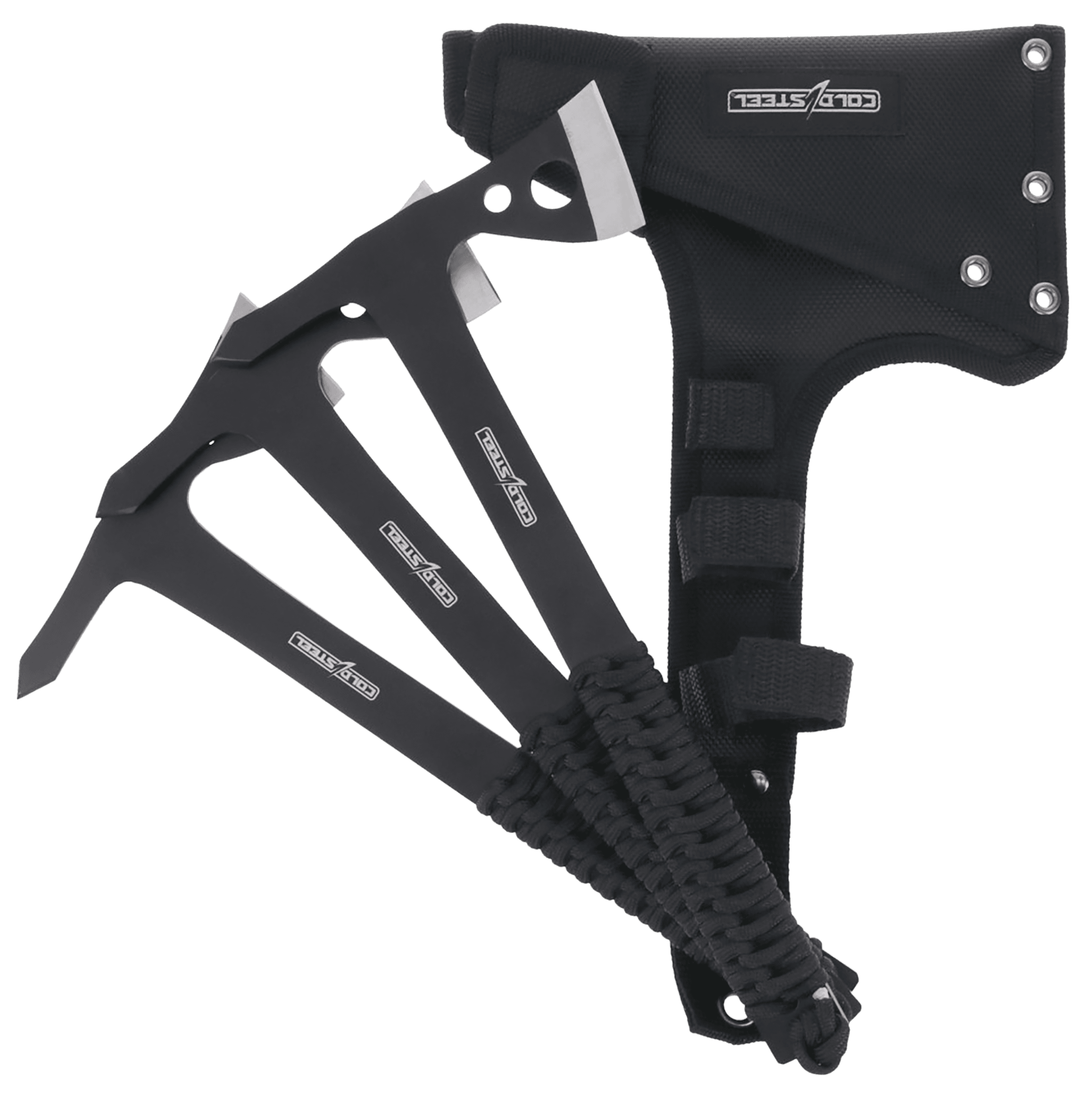THROWING AXES / 1.75 BLADE / 10.75 OVERALL / 420SS / NYLON SHEATH (3 PACK)