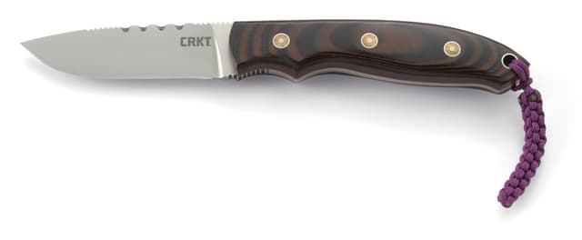 CRKT 2861 Hunt'N Fisch  2.99" Fixed Plain Satin 9Cr18MoV SS Blade/Multi-Color G10 Handle Includes Lanyard/Sheath