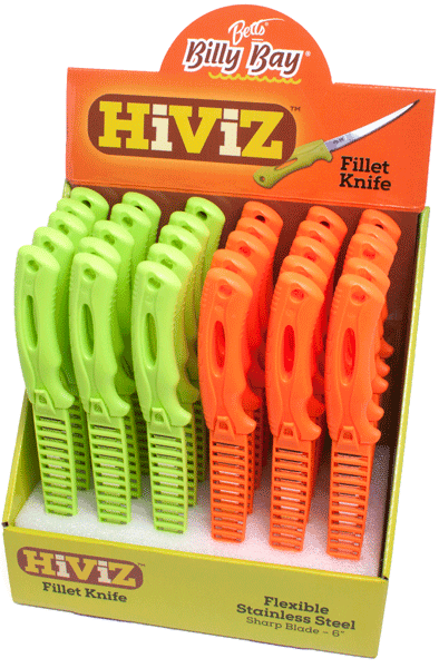 BETTS HI VIZ FILLET KNIFE DISP30PC