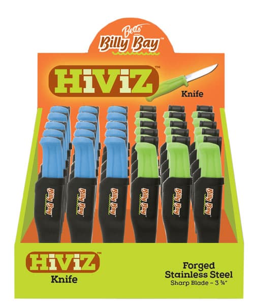 BETTS 30 PC HI VIZ BAIT KNIFE DISP