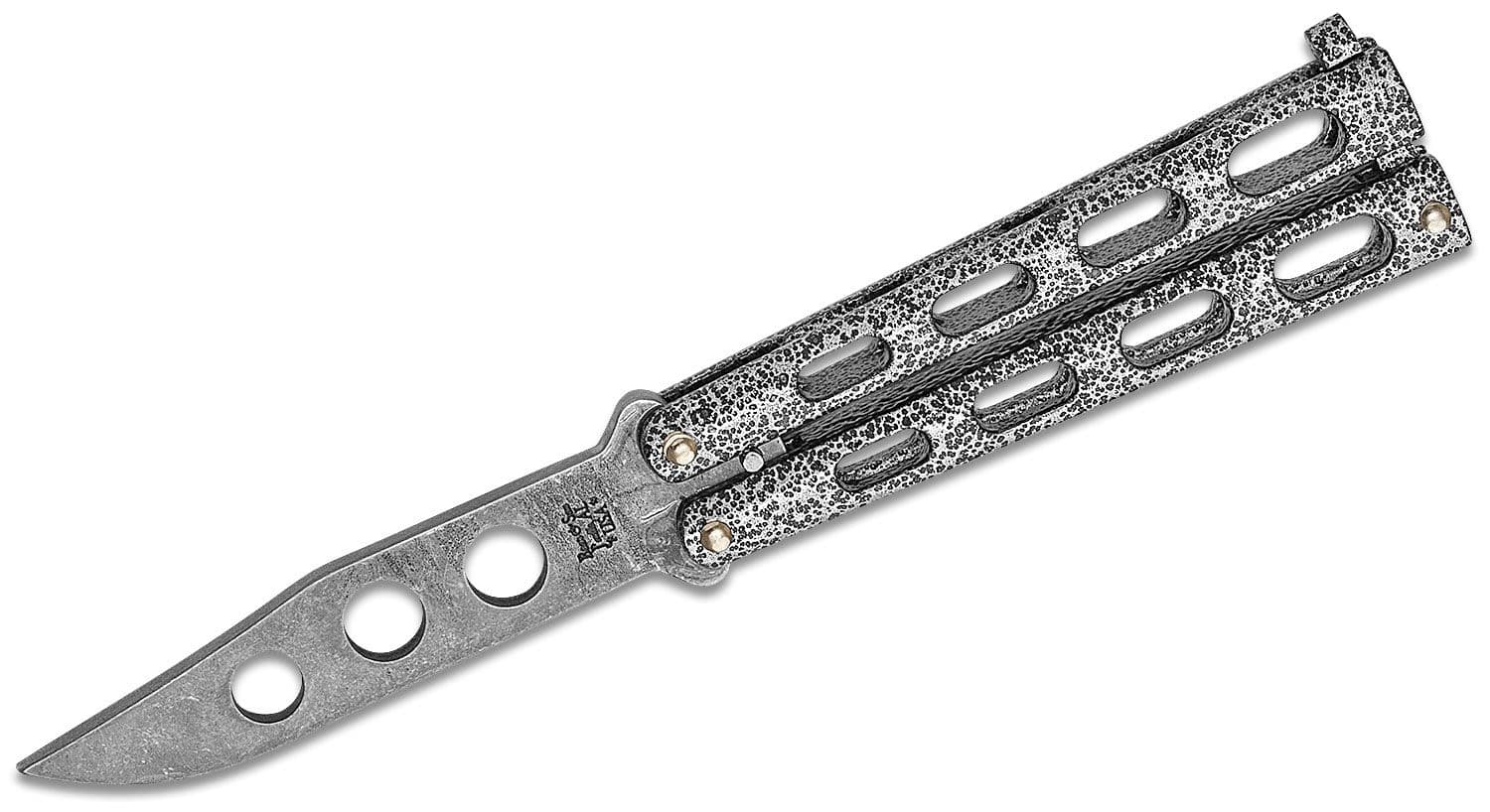 B&S 4" SLVR VEIN BTTRFLY TRNR