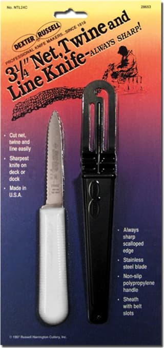 DR 3.25" NET/TWINE KNIFE W/SHEATH