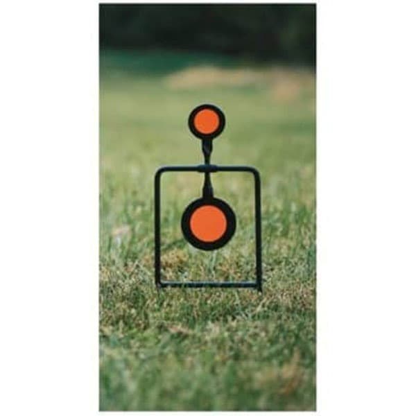 Double Spin Centerfire Handgun Swinging Target up to .44 mag