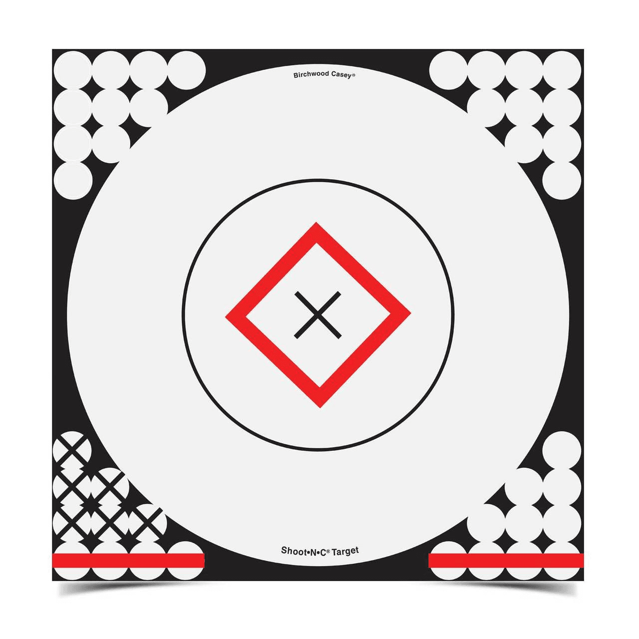 Shoot-N-C 17.25 Inch Open-Sight Target, 5 Targets - 200 Pasters