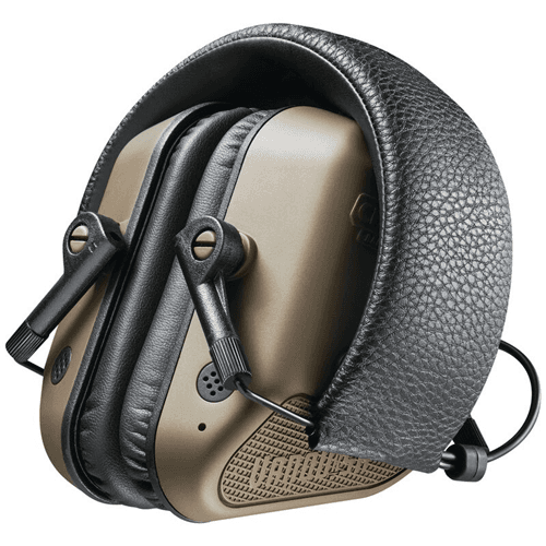 Champion Targets 40983 Vanquish Pro Elite Electronic Hearing Protection Earmuffs, Burnt Bronze
