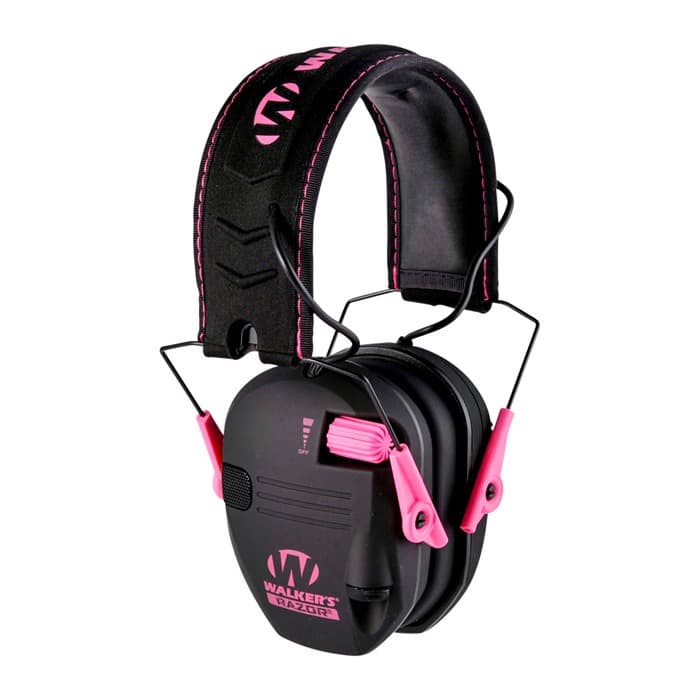WALKER'S RAZOR SLM ELEC MUFF BLK/PNK